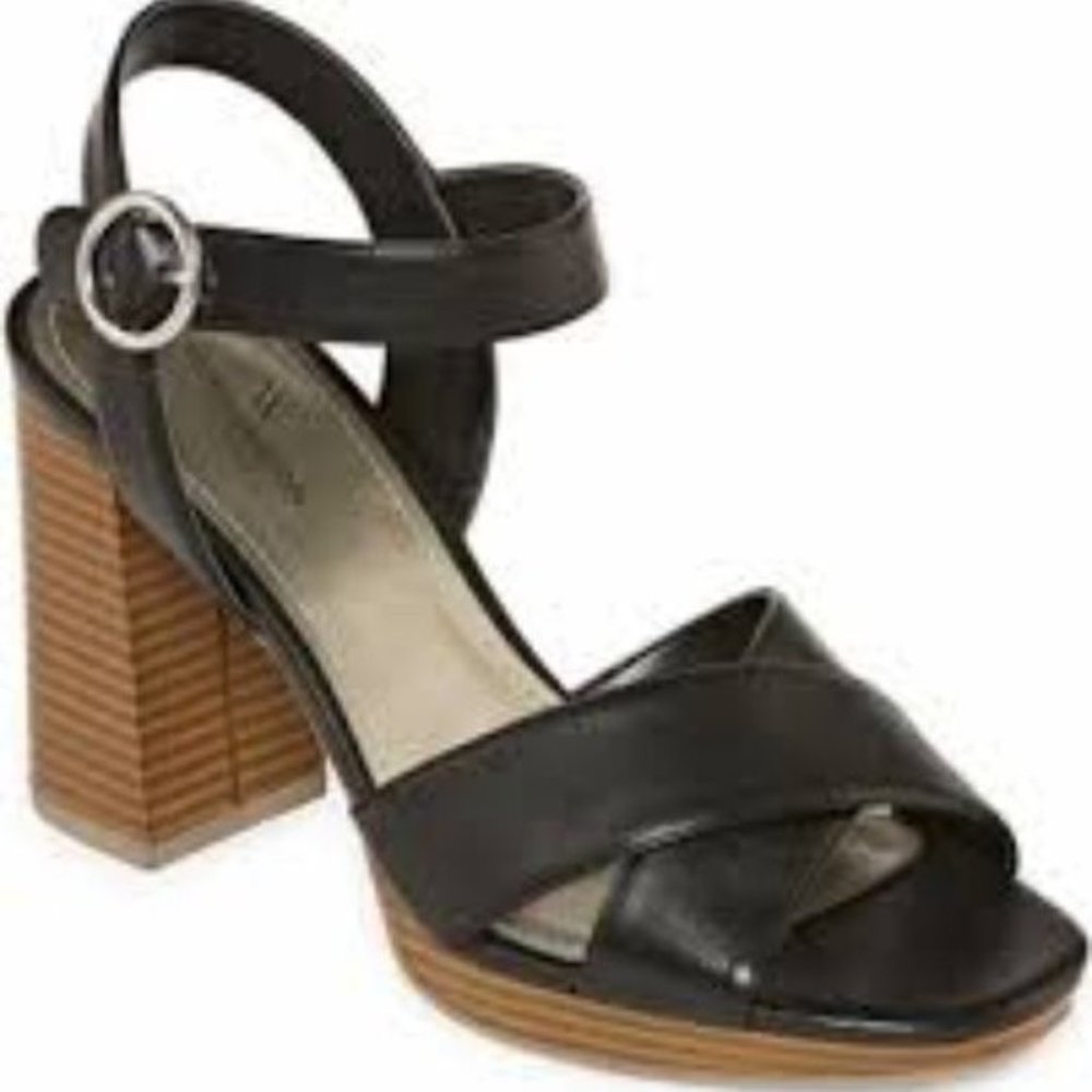Ana Primly Black Sandal sz6.5 M